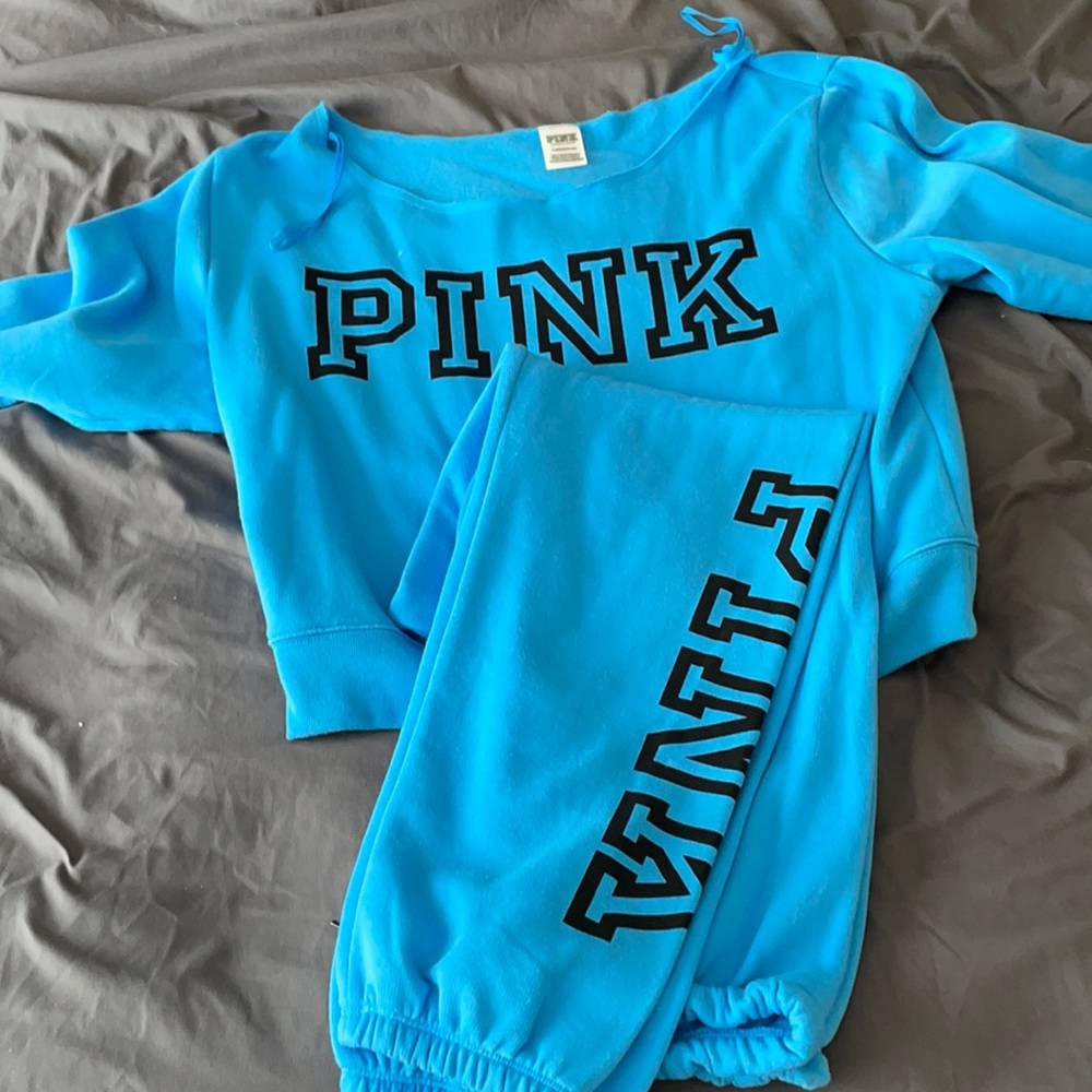 Blue Pink jogger set